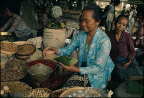 Vendor at market