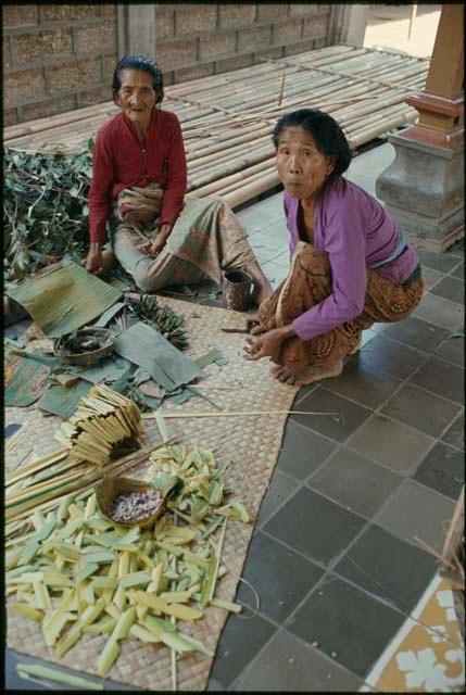 Preparations for religious ceremony