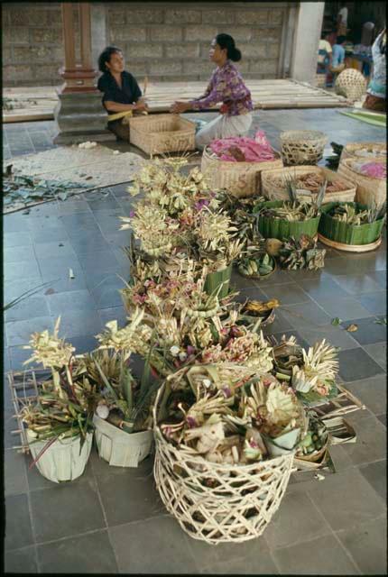 Preparations for religious ceremony