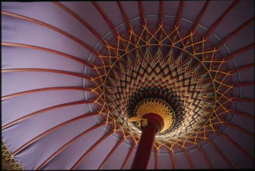 Ceremonial umbrella, detail