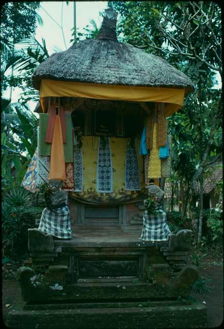 Decorated house temple