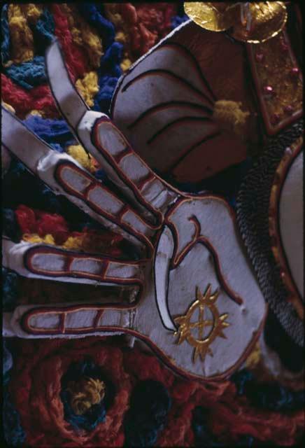 Barong "hand" cremation decoration, detail