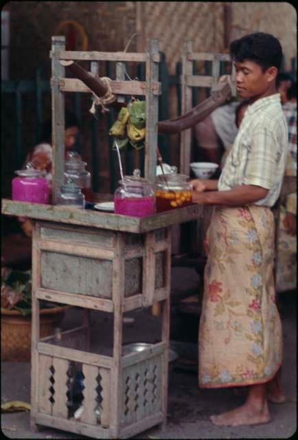 Vendor at market