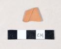 Unglazed, undecorated and molded redware body sherd