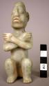 Small stone seated figure - approx 4 3/4" high - jade ? (FAKE)