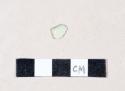 Green glazed refined earthenware body sherd