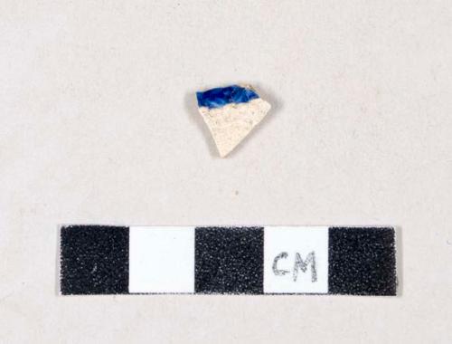 Flow blue pearlware body sherd