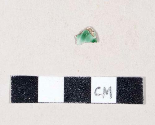 Green shell edge pearlware rim sherd