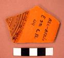 1 of 12 Aztec ware plate rimsherds