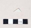 Blue decorated pearlware rim sherd