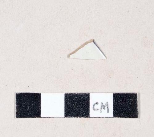 Blue decorated pearlware rim sherd