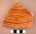 Coyotlatelco type rim potsherds-painted in