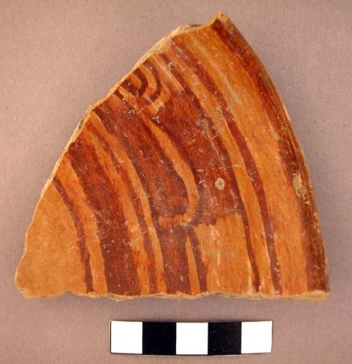 Coyotlatelco type rim potsherds-painted in