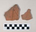 Brick fragments; two fragments crossmend