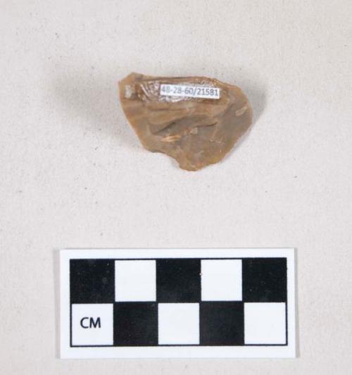 Chipped stone, flint angular chipping debris