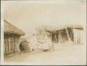 View of men in white dress and turbans in Malakal, a British post