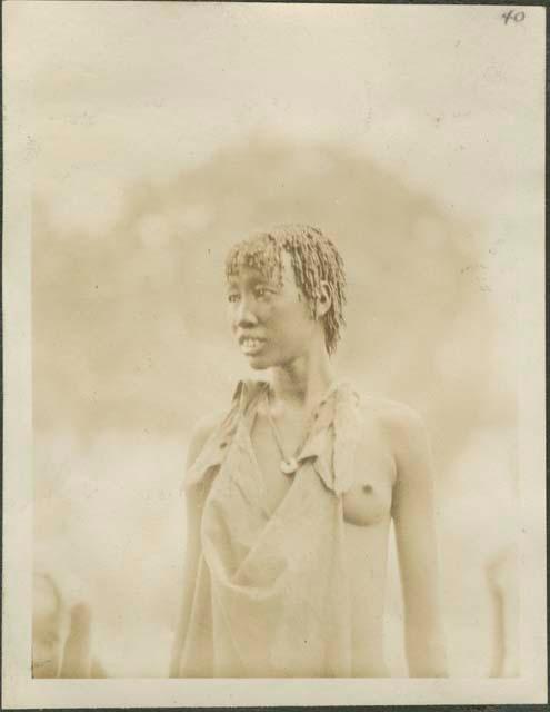 A Shilluk girl of the Sudd region