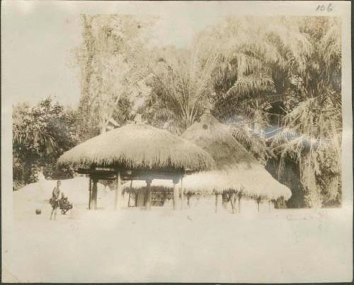 Ekibondo village with view of oil palms