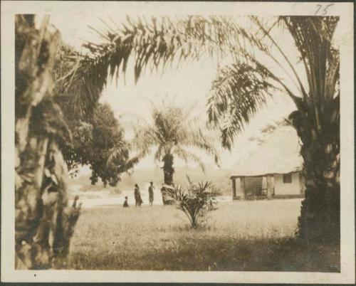 Monga, most northernly important post, caucasian man's house in background