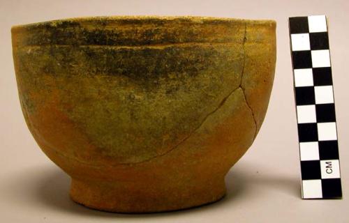 Restorable pottery bowl - Aguacate Orange: Privaccion variety