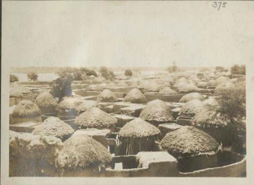 View from the roof of the two-story house of the sultan of Goulfei