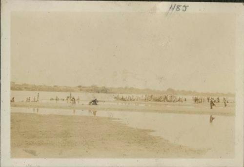 Sultan of Goulfei crossing the Chari River