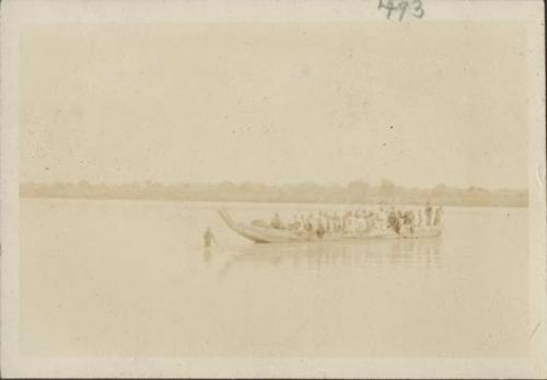 Sultan of Goulfei crossing the Chari River