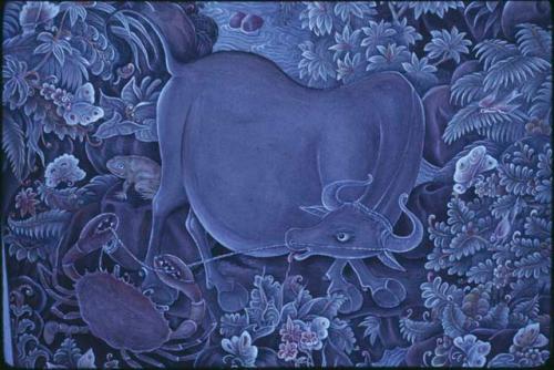 Detail of "Cow and Crab" by I Made Suweca