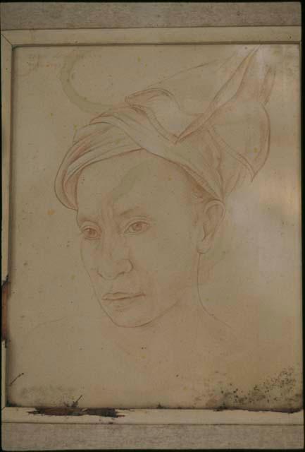 Drawing of Gelodog's father (?) by Rudolf Bonnet