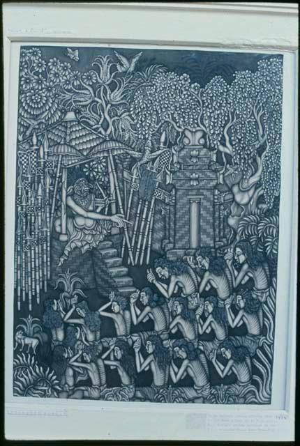 "King of Bedanlu giving audience to Prince" by I Tombelos Batuan"