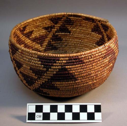 Basket, ye-yam (feathers) design