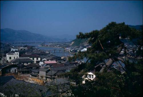 Village along shore