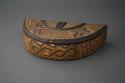 Carved crescent shaped box