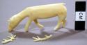 Ivory carving - caribou standing eating