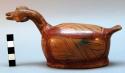 Ceramic bird-shaped vessel