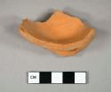 Ceramic, redware, terra cotta, base sherd