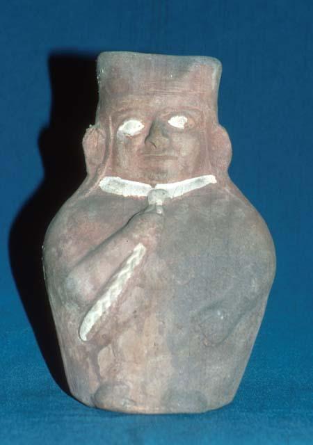 Vase, human figure