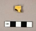 Ceramic, earthenware, North Midlands dotted slipware, rim sherd