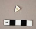 Ceramic, eathenware, pearlware, blue shell-edged, rim sherd