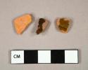 Ceramic, earthenware, redware, lead glazed, body sherds