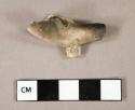 Kaolin, pipe bowl, spur with 'W' maker's mark, fragment