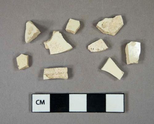 Ceramic, refined earthenware, creamware body sherds