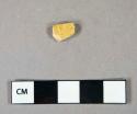 Ceramic, refined earthenware, yellowware body sherd