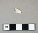 Ceramic, refined earthenware, blue painted pearlware body sherd