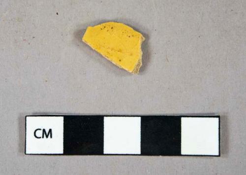 Ceramic, refined earthenware, yellowware body sherd