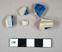 Ceramic, coarse earthenware, westerwald stoneware body sherds