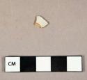 Ceramic, coarse earthenware, red bodied tin glaze body sherd