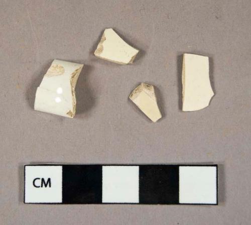 Cerami, refined earthenware, whiteware and creamware body sherds