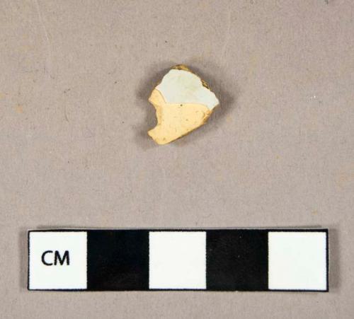 Ceramic, coarse earthenware, tin glaze body sherd