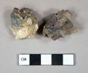 Slag and coal ash fragments